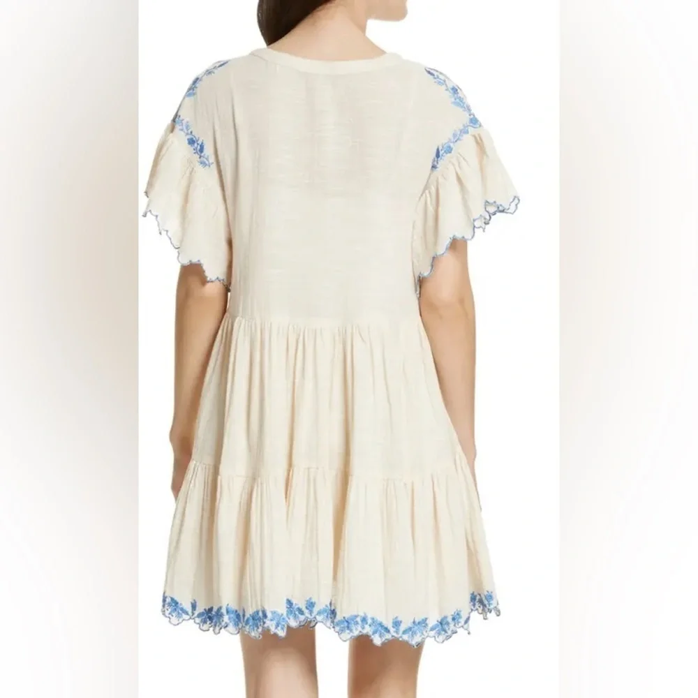 Free People Embroidered Oversized Boho Dress (Small)